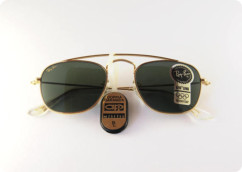 Ray-Ban Arista Classic Collection oro Vintage Sunglasses 