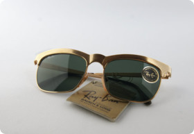 Ray-Ban W0755 Gold Vintage Sunglasses 